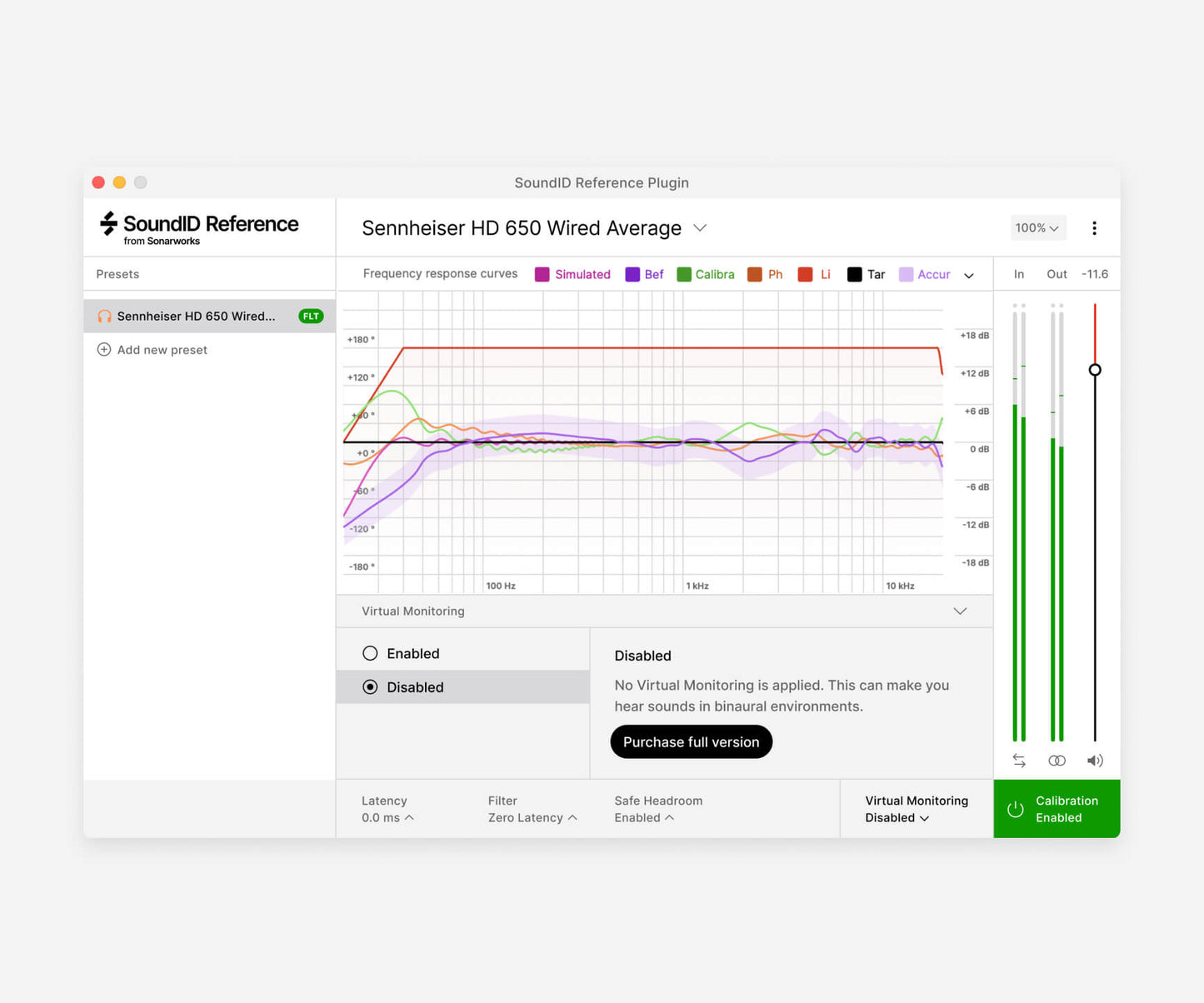 Virtual Monitoring Add-on for SoundID Reference | without Software